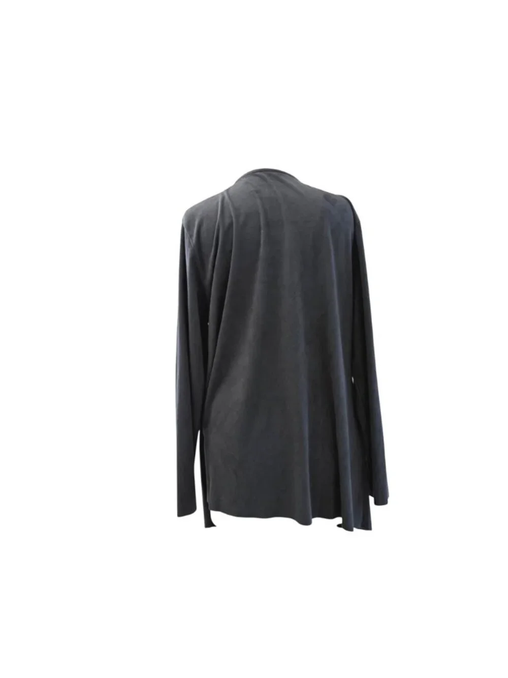 Soft Surroundings Women's Draped Cardigan XL Faux Suede Fall Fashion Open Front - Picture 5 of 12